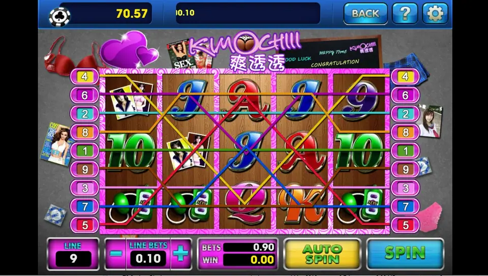 Kimochi Shuang Tou Tou reels with Japanese-themed symbols