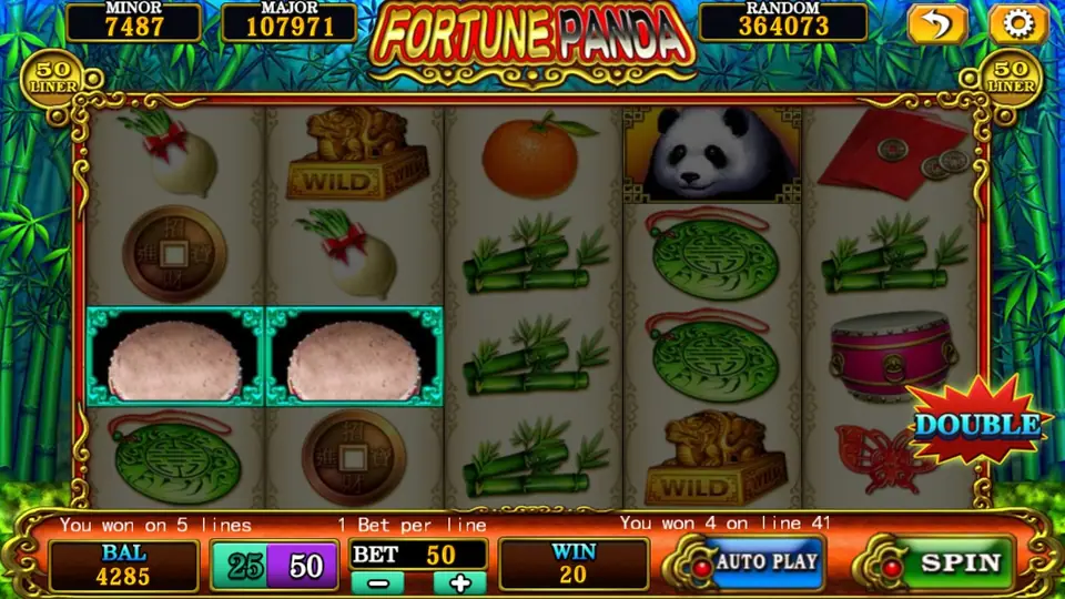 Fortune Panda reels with the panda symbol on 918Kiss