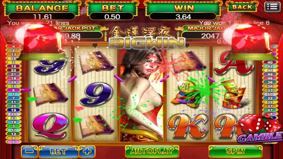 Golden Slot jackpot rules shown in the help screen