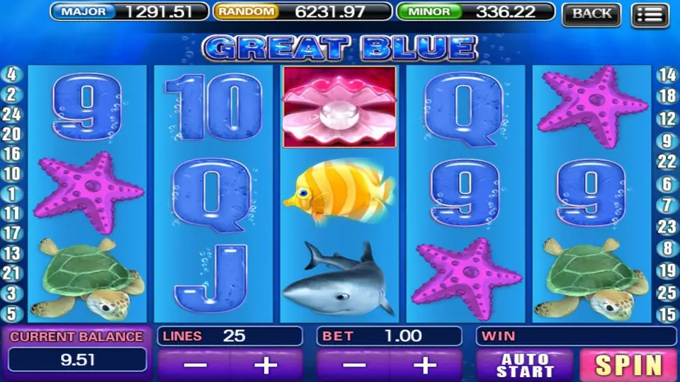 Great Blue reels under the ocean with whales and sea creatures