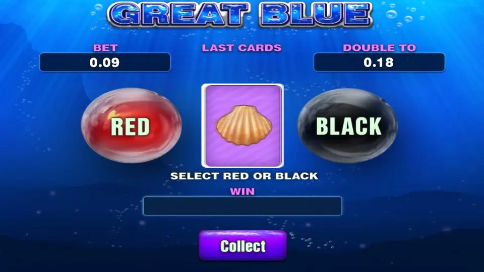 Great Blue free spin round with the retrigger counter