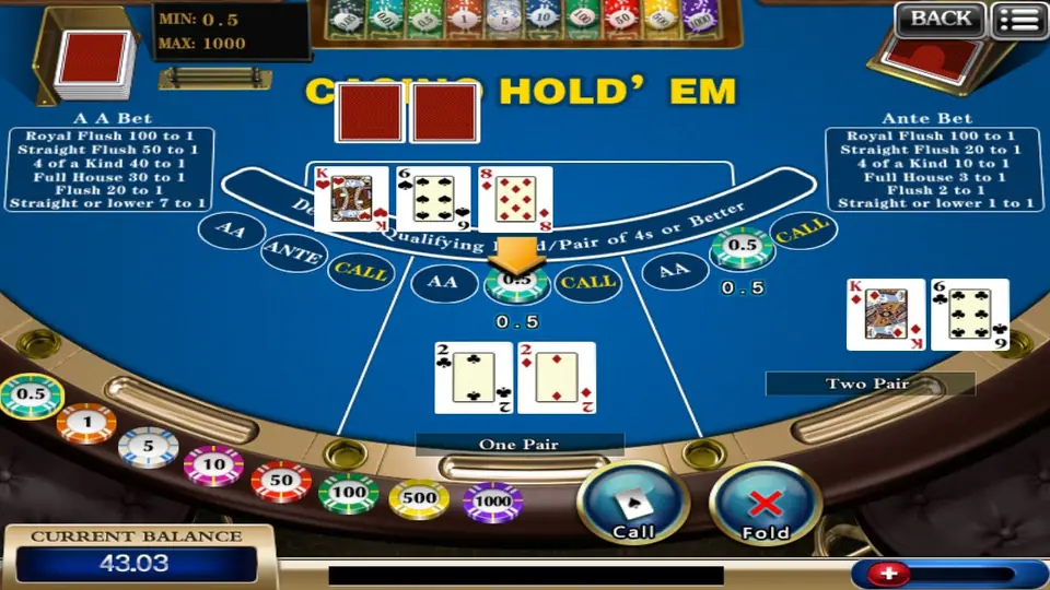 Dealer revealing the last two community cards in 918Kiss Hold'em