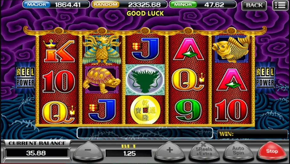 5 Dragons free spins bonus with multipliers on screen