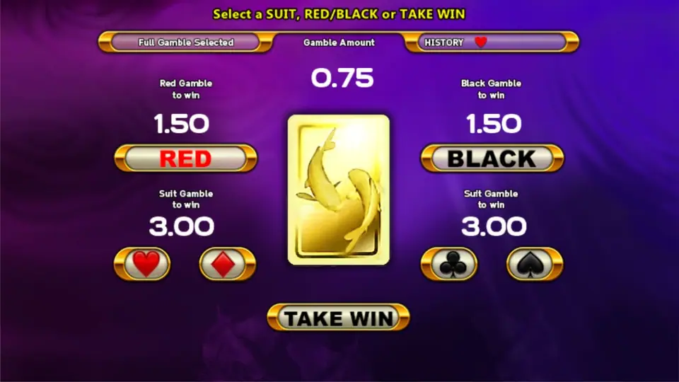 5 Koi winning line with golden koi symbols highlighted