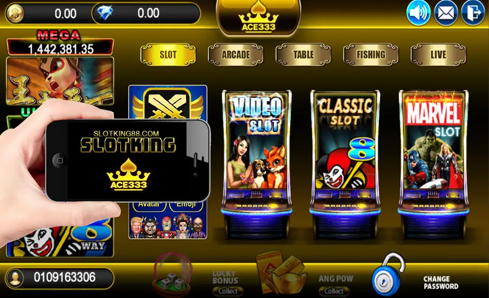 Banner for downloading the ACE333 casino app to your phone