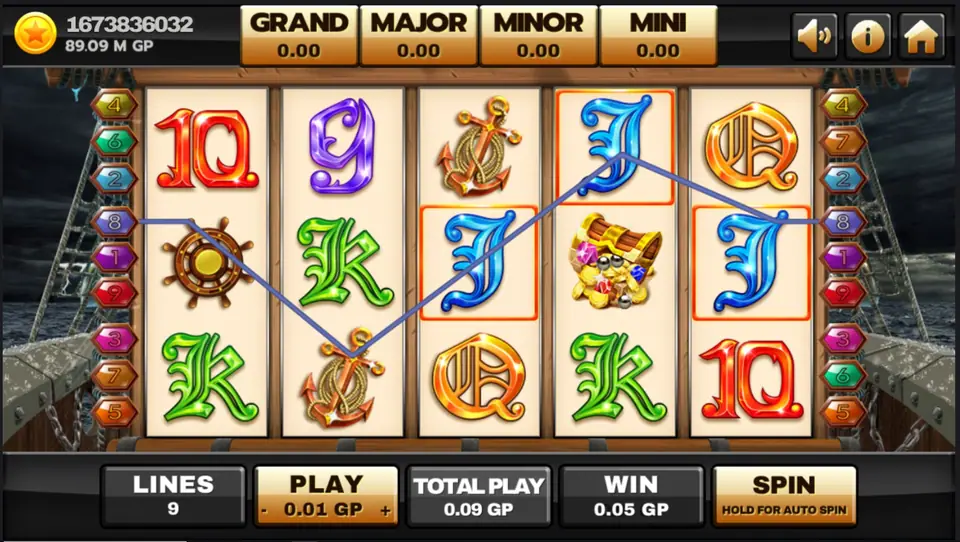 Winning line doubled by the captain wild on Joker123