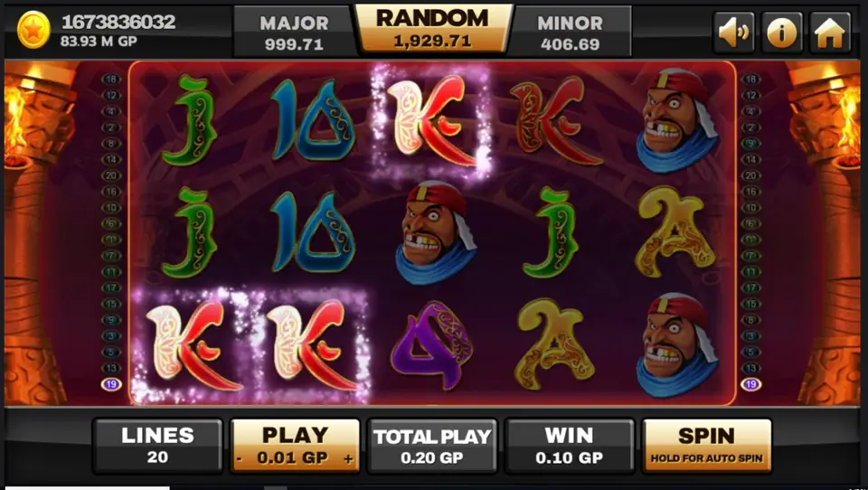 Pink-scarf girl bonus symbol on the Millionaire Genie reels
