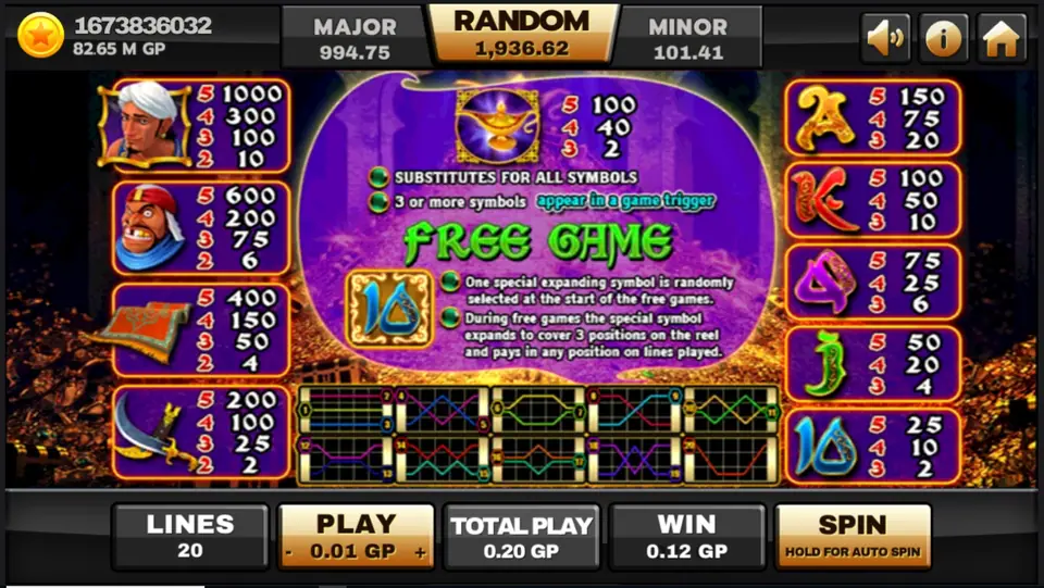 Genie autoplay and bet controls on the Joker123 interface