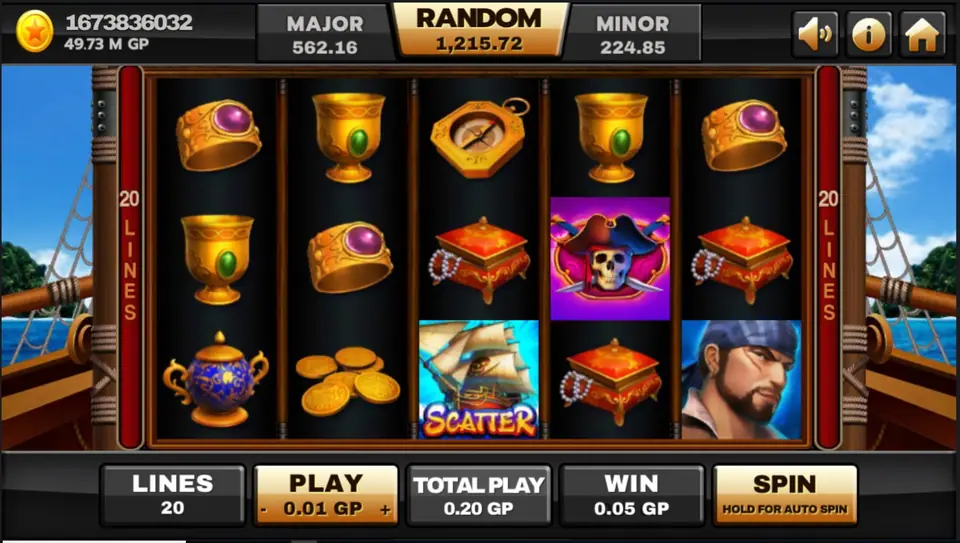 Golden Island paytable with Chinese gold symbols and card ranks