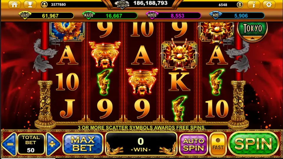 Resurrection Dragons reels on Live22 with dragon symbols