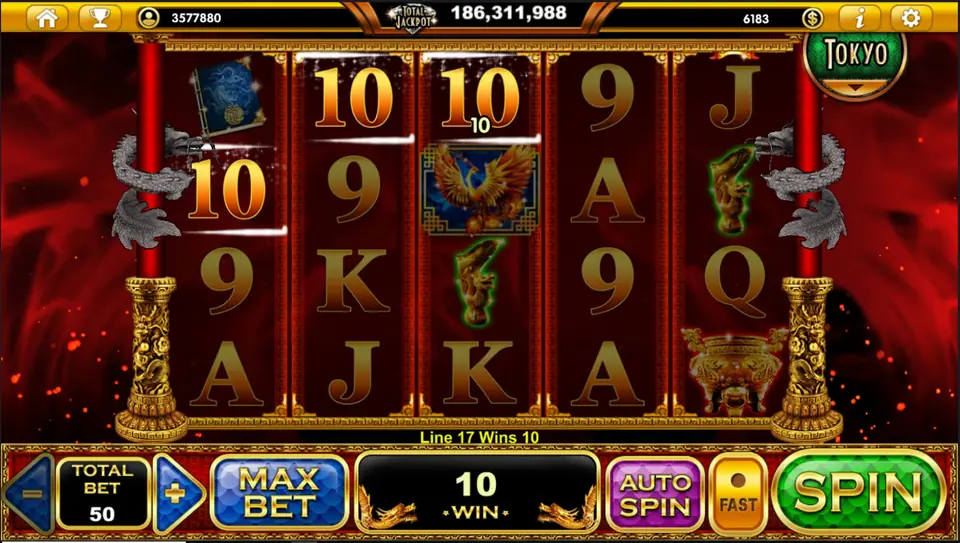Resurrection Dragons progressive jackpot meter above the reels