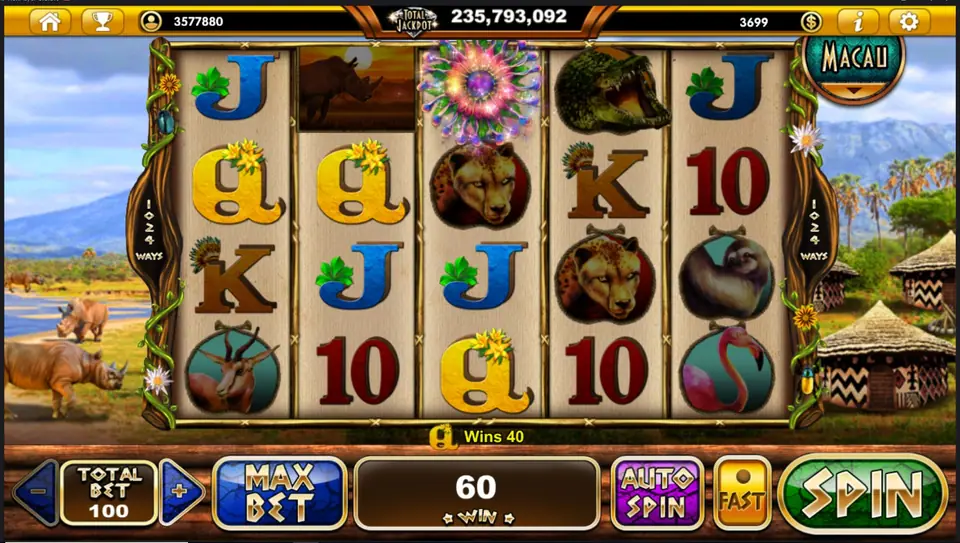 Rhino Crash free spins round with multiplier display