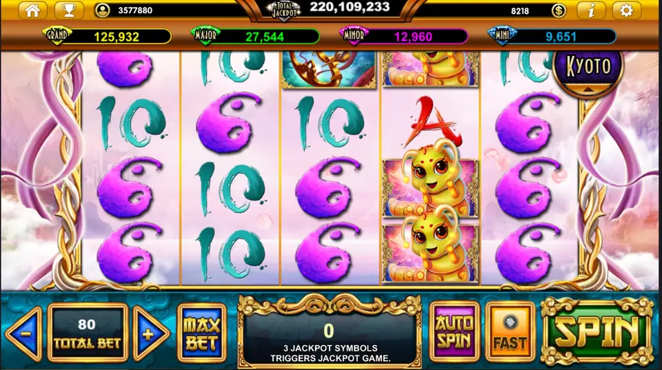 Sacred Relics slot reels on Live22 with relic symbols