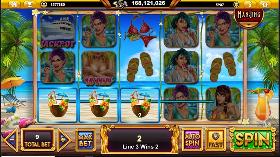 Sexy Beach Party reels on Live22 with golden sand and sun