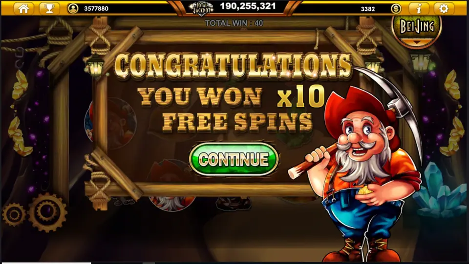 Three miner scatters triggering free spins in Treasures of Varna