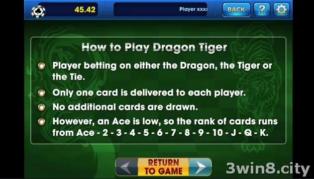 Long Hu Multiplayer table with Dragon and Tiger betting boxes