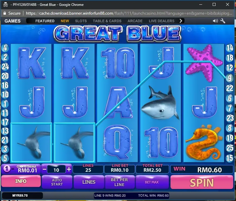 Great Blue reels with fish, pearls and sea creatures