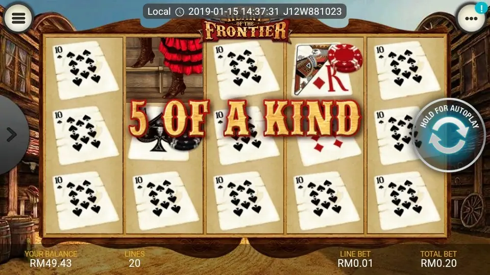 Western-themed high-value symbols in Heat of the Frontier