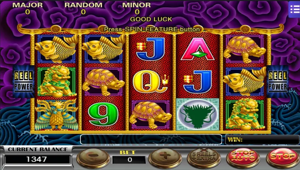 Five Dragons slot on Mega888 with dragon and feng shui symbols