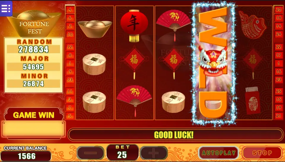 Fortune Fest reels on Mega888 with ten paylines and festival symbols