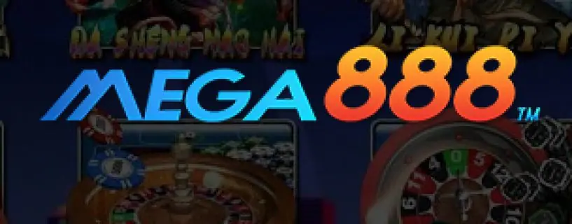 Mega888 casino banner used on the app download page