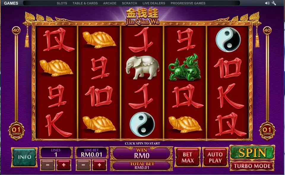 Jin Qian Wa free spins reels with stacked wilds filling a column