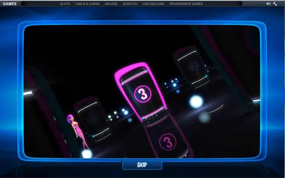 Time for a Deal slot on NTC33 with neon game-show studio and host
