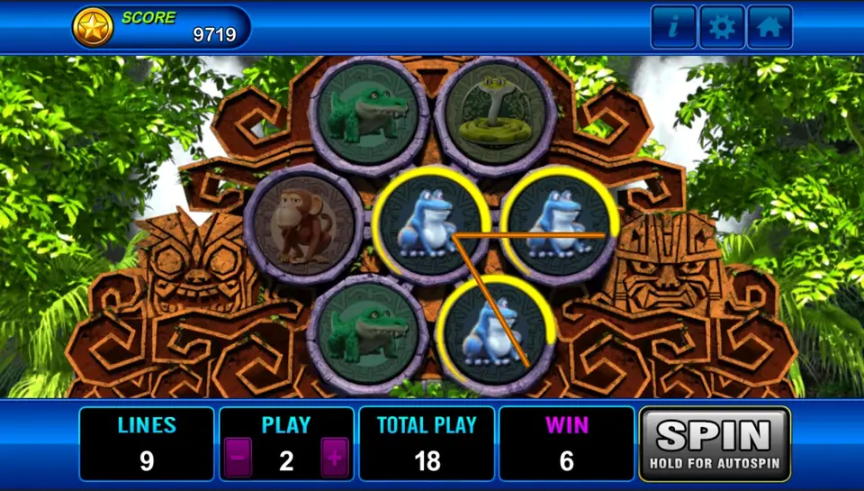 Amazon Jungle reels with card ranks, jungle animals and Tarzan
