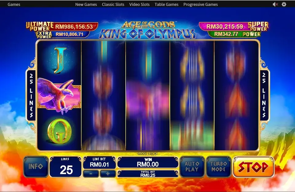 King of Olympus reels on Rollex11 with the Zeus wild in view