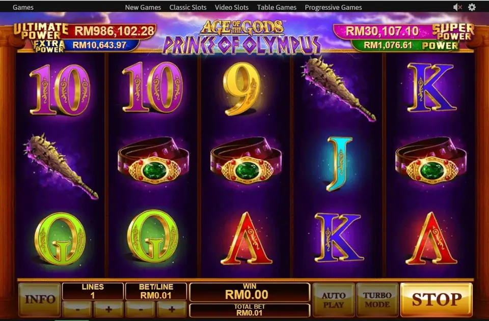 Prince of Olympus reels on Rollex11 with an expanding wild