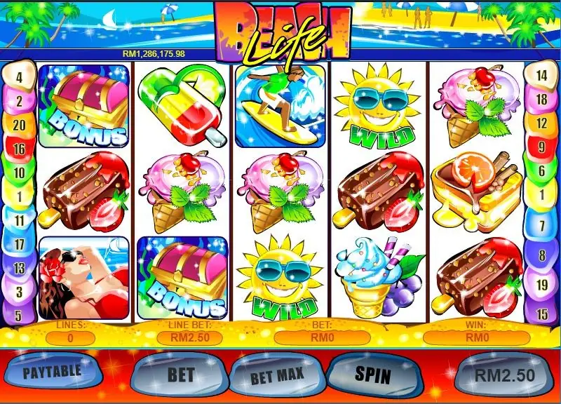Beach Life slot on Rollex11 with sunny beach and seaside symbols