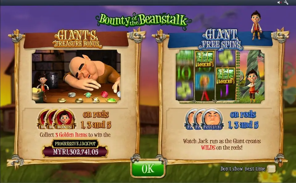 Bounty of the Beanstalk reels on Rollex11 with Jack's house behind