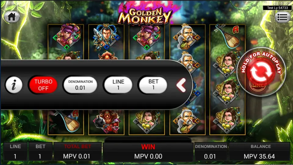 Golden Monkey reels showing pagoda, warrior and sage symbols