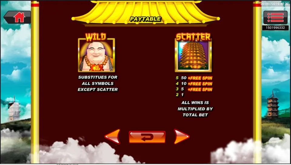 Payline selection buttons at the bottom of the Great Stars screen