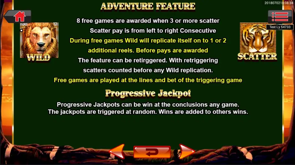 Yin yang symbols retriggering Lion Emperor free spins